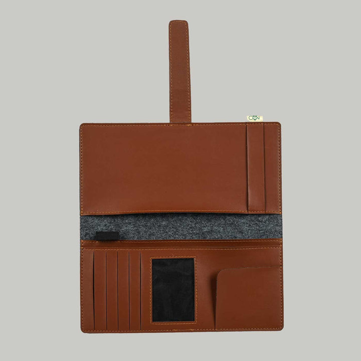 Eco-felt & Vegan Leather Wallet