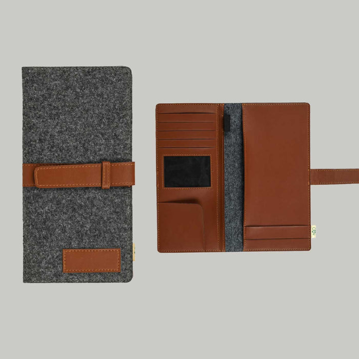 Eco-felt & Vegan Leather Wallet