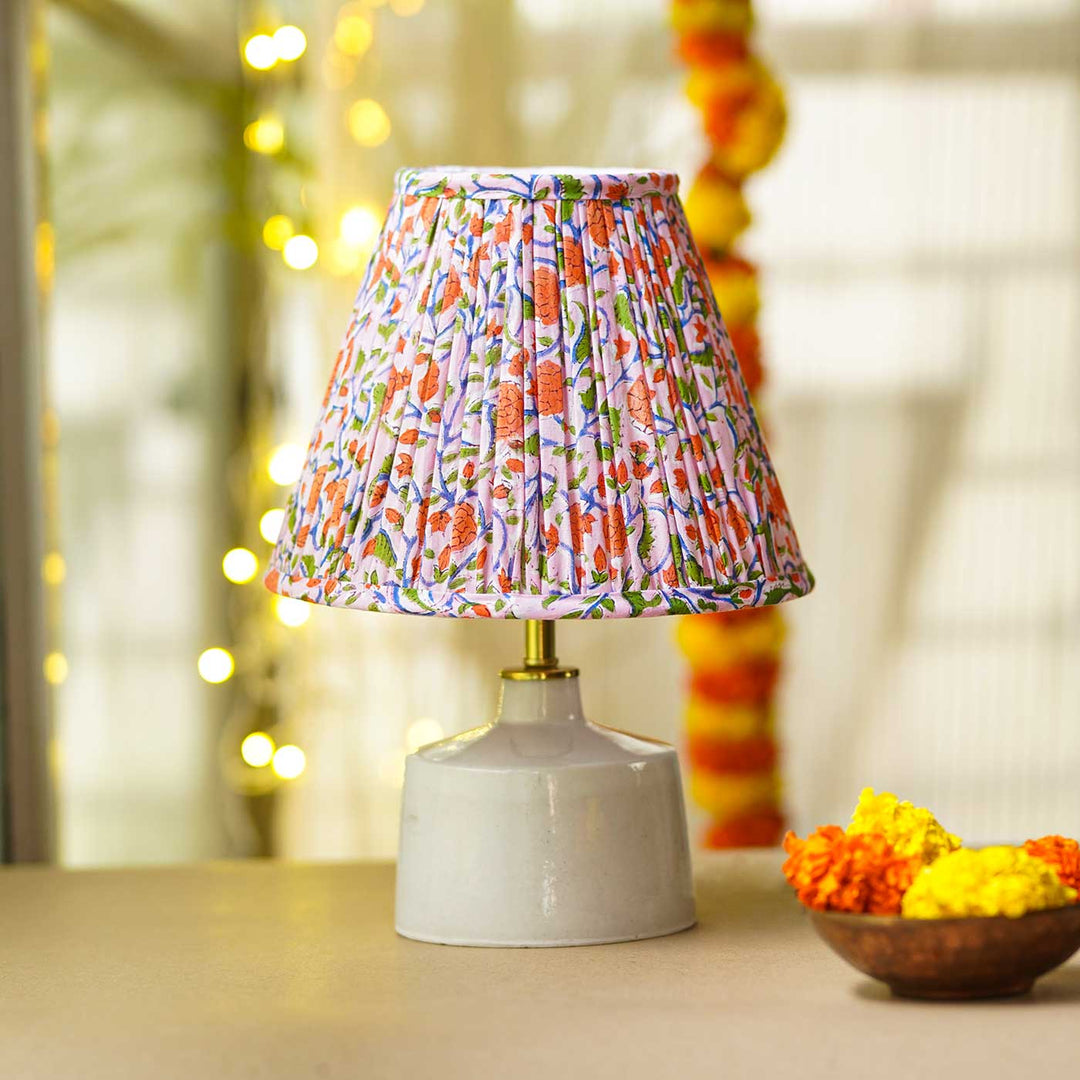 Multicolor Block Print Empire Lampshade