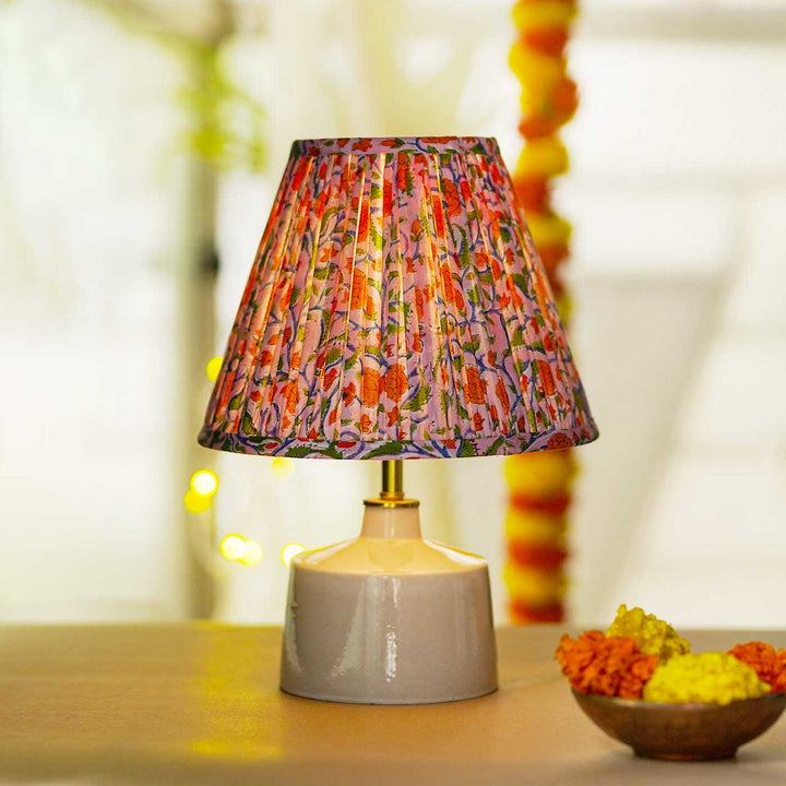 Multicolor Block Print Empire Lampshade