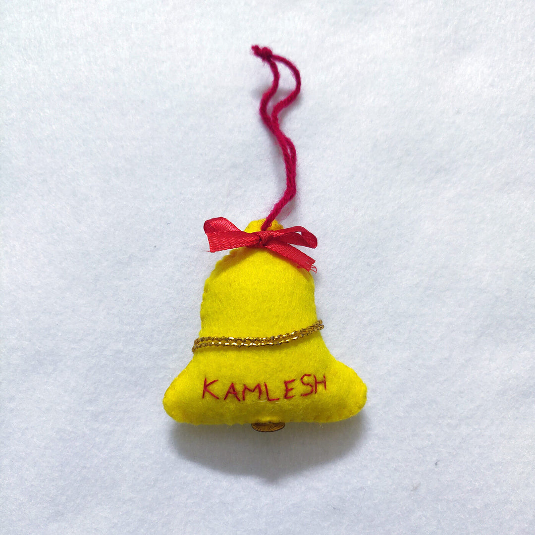 Handmade Felt Bell Christmas Ornament | Set Of 2