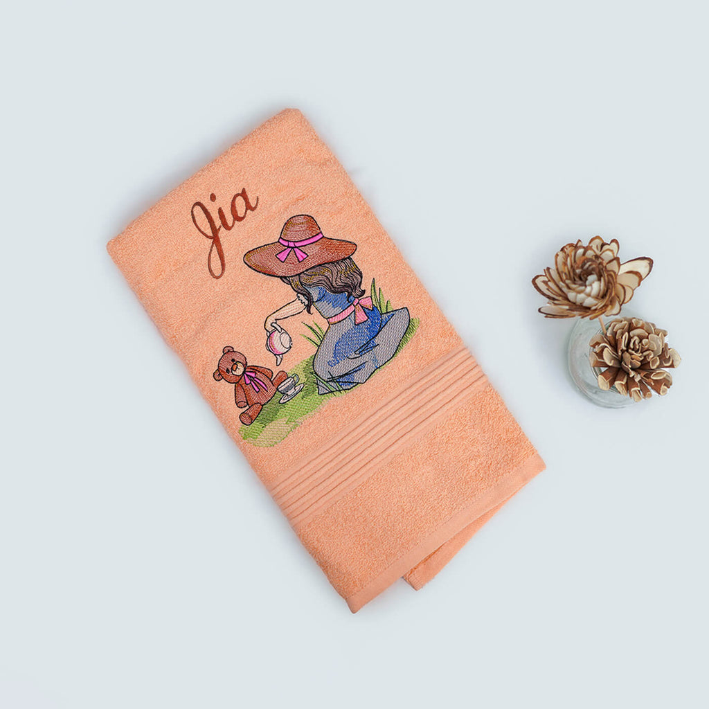 Buy Embroidered Personalized Egyptian Cotton Kids Towel Play