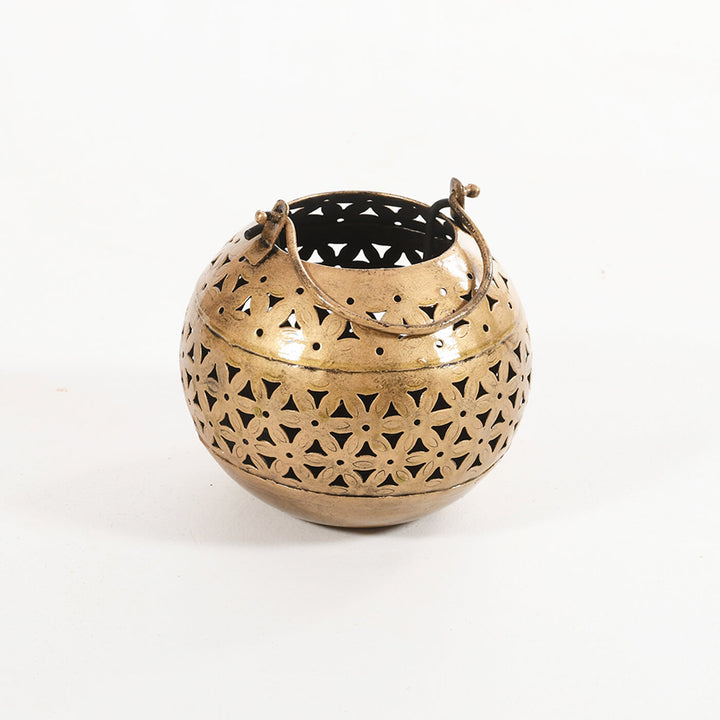 Handcrafted Iron Hanging Dhoop Pot & Tealight Holder