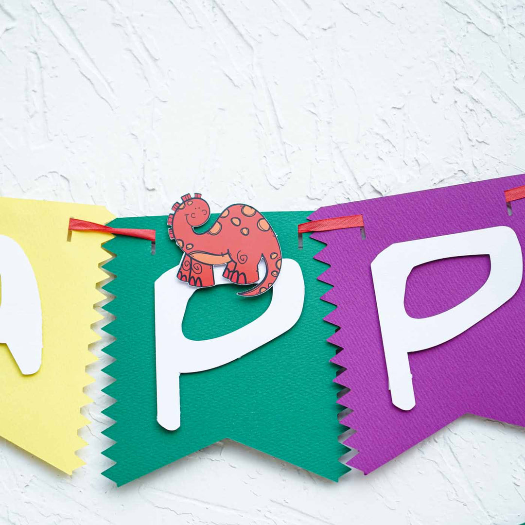 Dino Themed Kids Birthday Party Decor - Set of 3