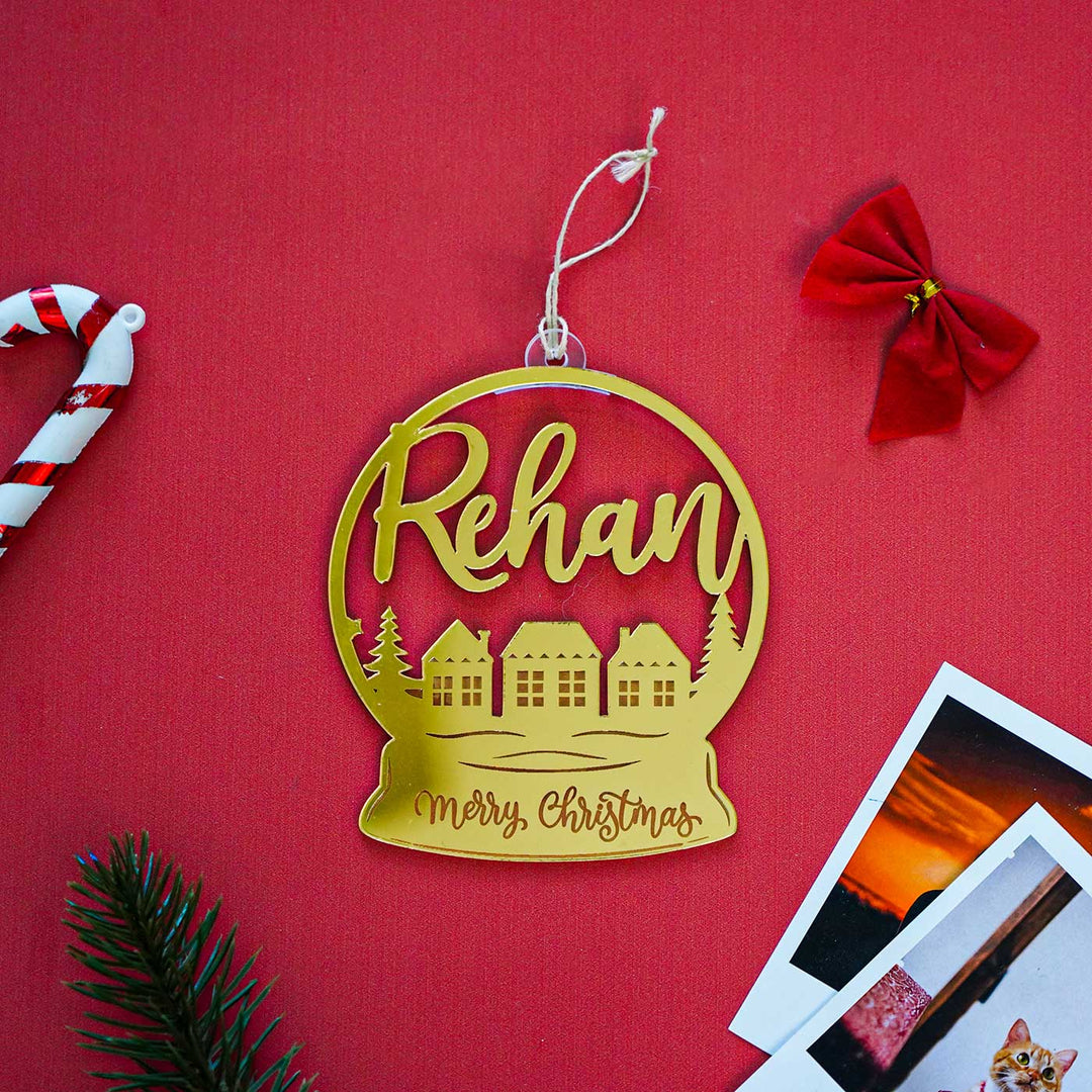 Personalized Round Acrylic Ornament For Christmas Tree Decoration