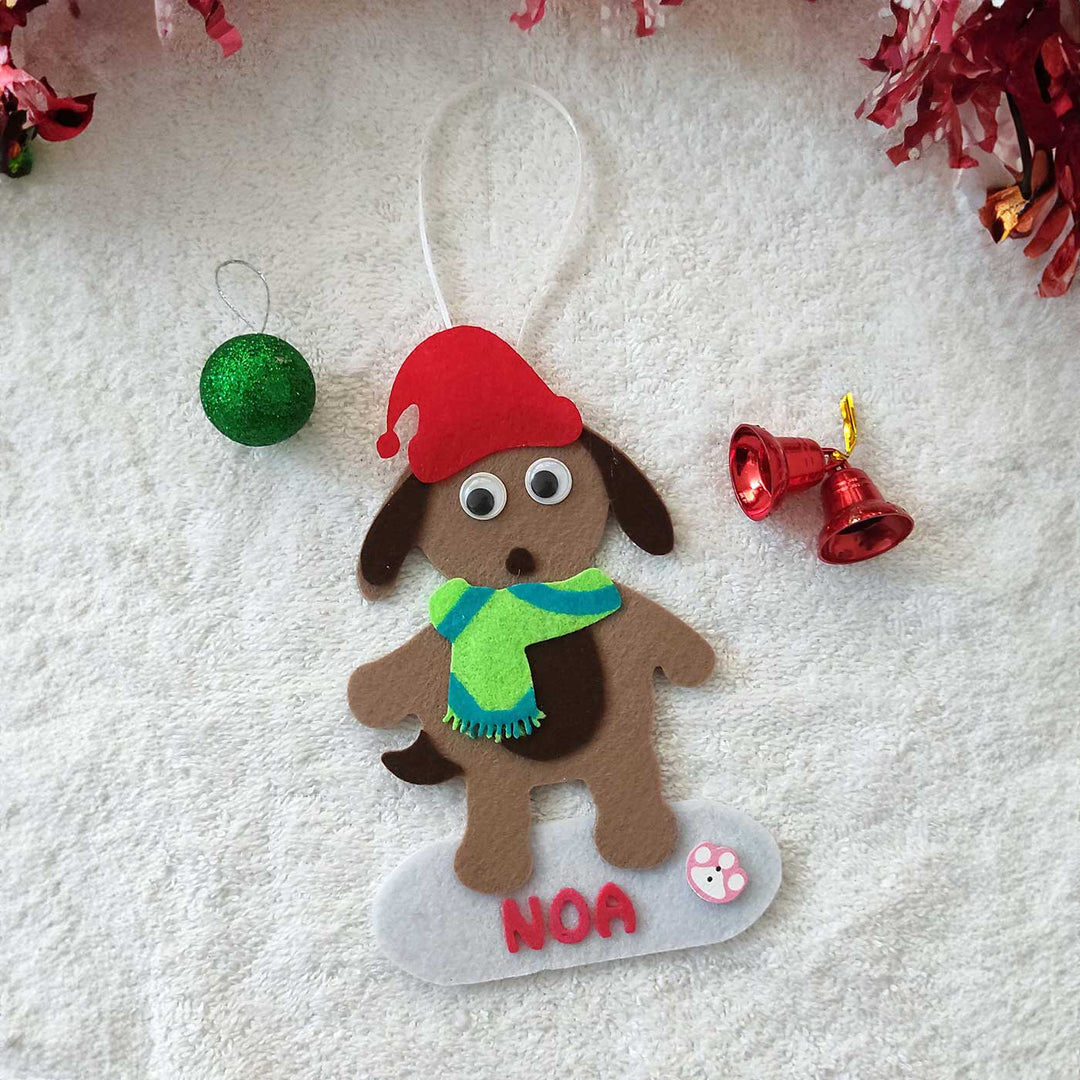 Personalized Fur Baby Felt Ornament For Christmas Tree Decoration