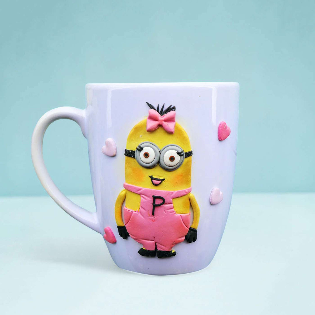 Personalised Minion Ceramic and Clay Mug - Girl