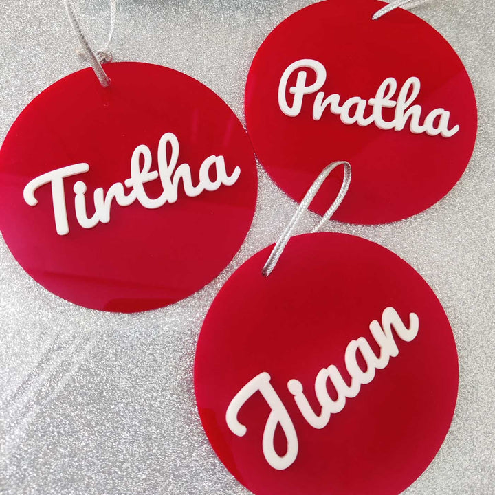 Handmade Personalized Christmas Ornaments | Set of 2