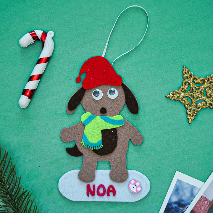 Personalized Fur Baby Felt Ornament For Christmas Tree Decoration