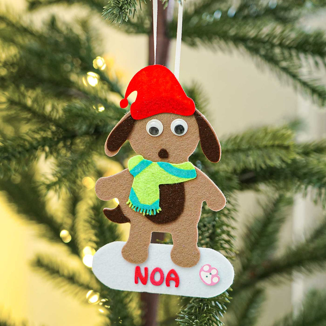 Personalized Fur Baby Felt Ornament For Christmas Tree Decoration