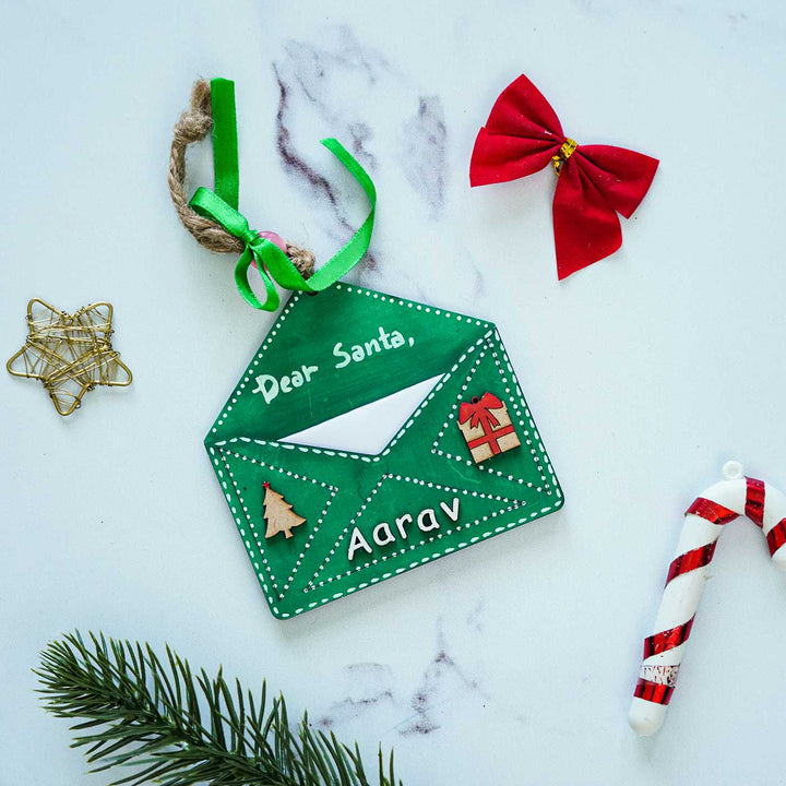 Personalized Letter To Santa Ornament For Christmas Tree Decoration