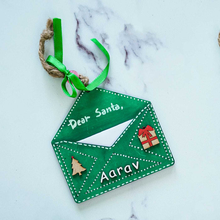 Personalized Letter To Santa Ornament For Christmas Tree Decoration