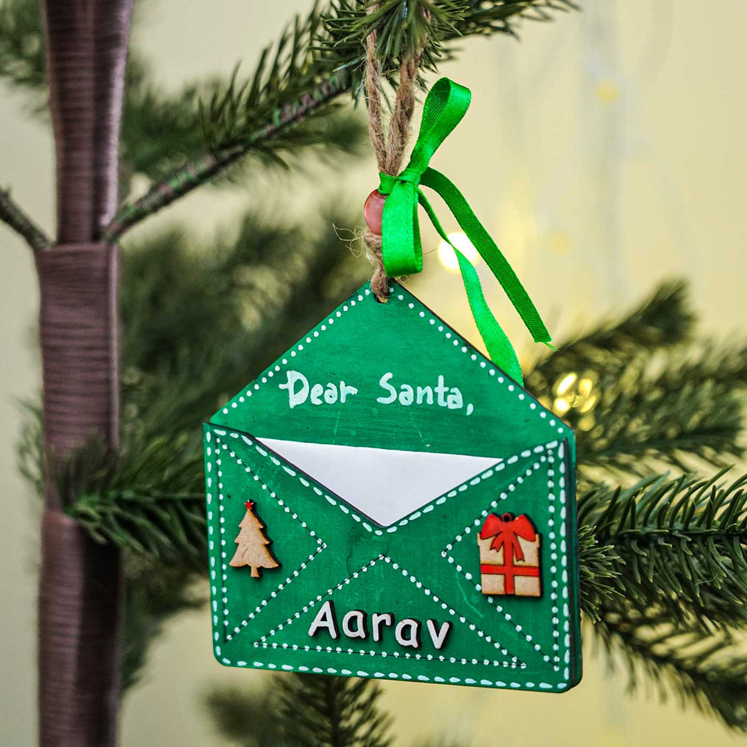 Personalized Letter To Santa Ornament For Christmas Tree Decoration