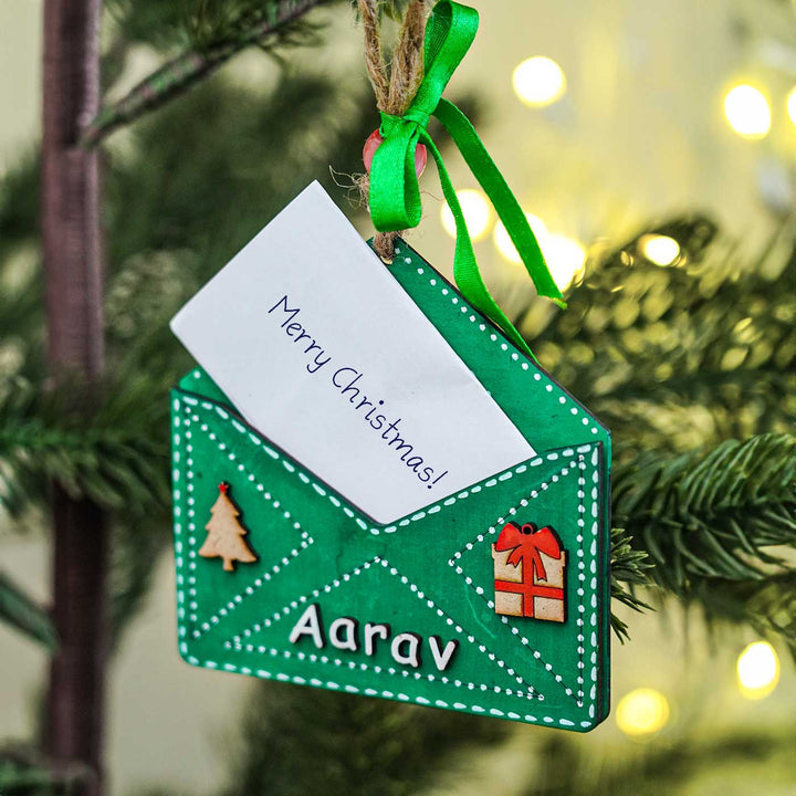 Personalized Letter To Santa Ornament For Christmas Tree Decoration