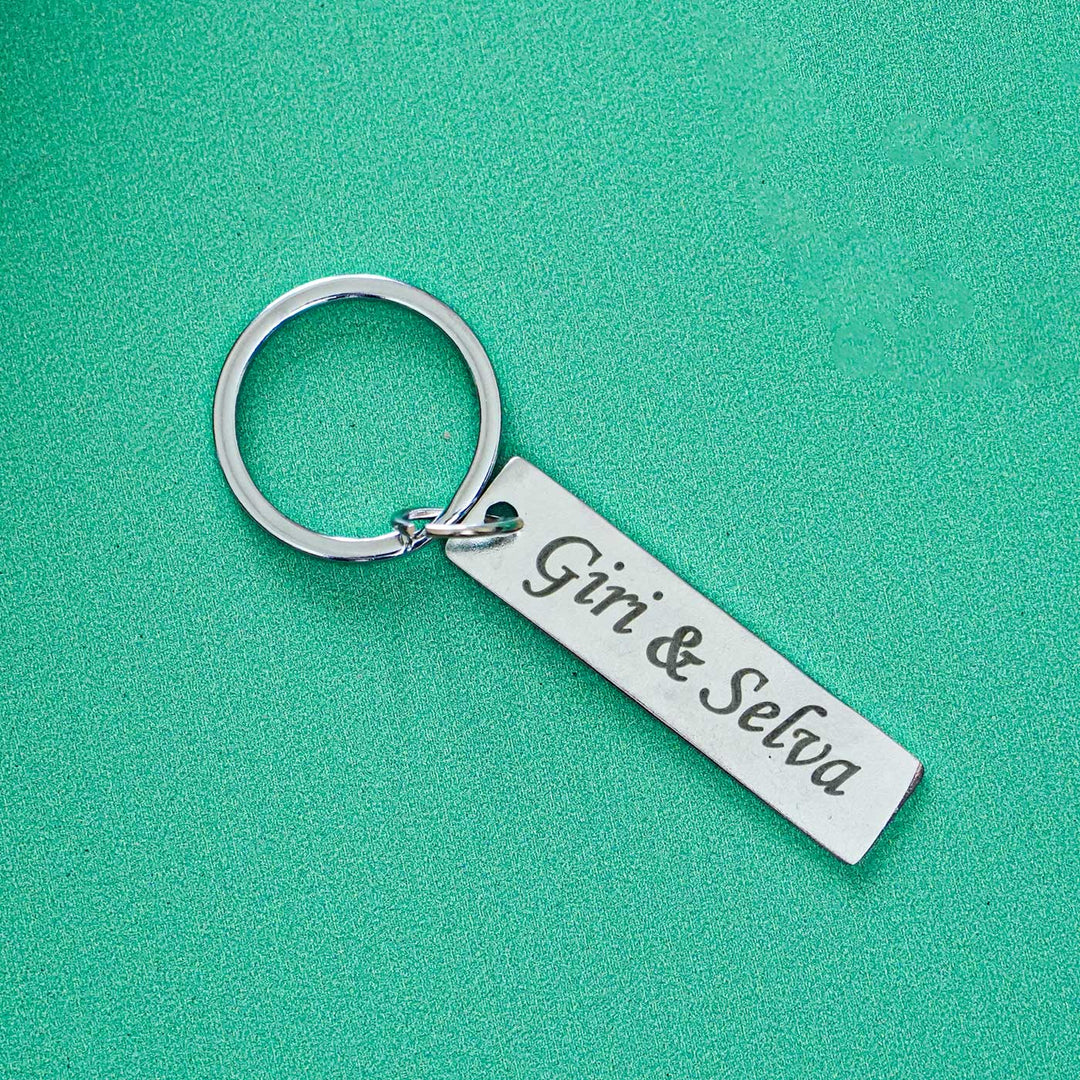 Personalized Stainless Steel Key Chain With Spotify Code