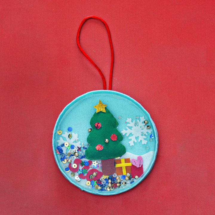 Personalized Xmas Tree Shaker Felt Ornament For Christmas Tree Decoration