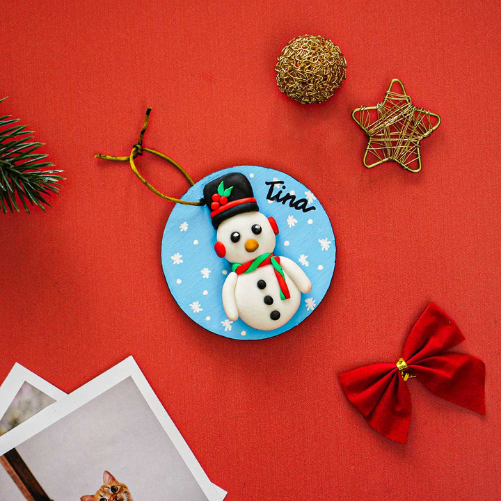 Personalized Clay Ornaments/ Fridge Magnet For Christmas Decoration | Set Of 5