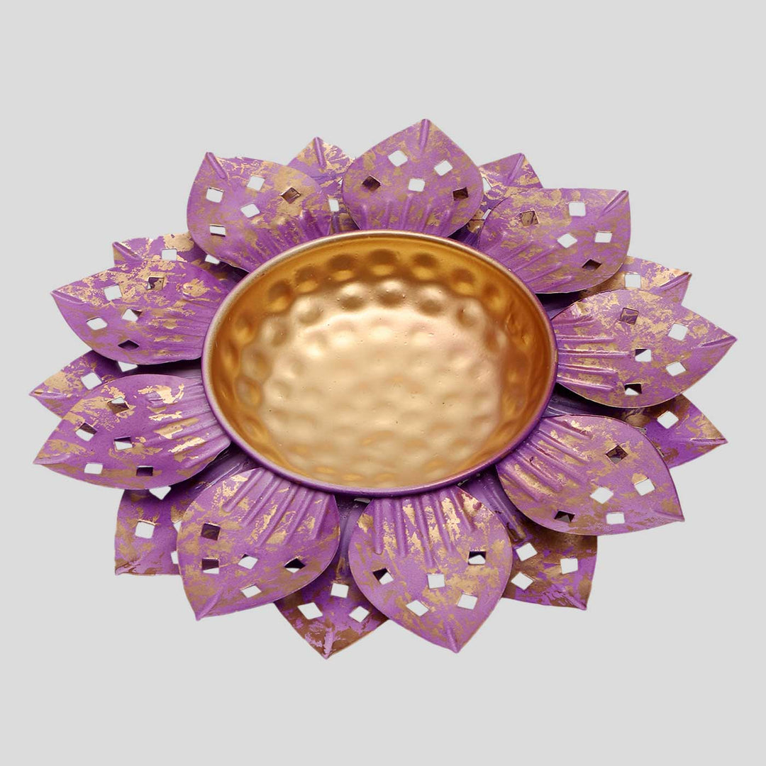 Handmade Purple Flower Urli