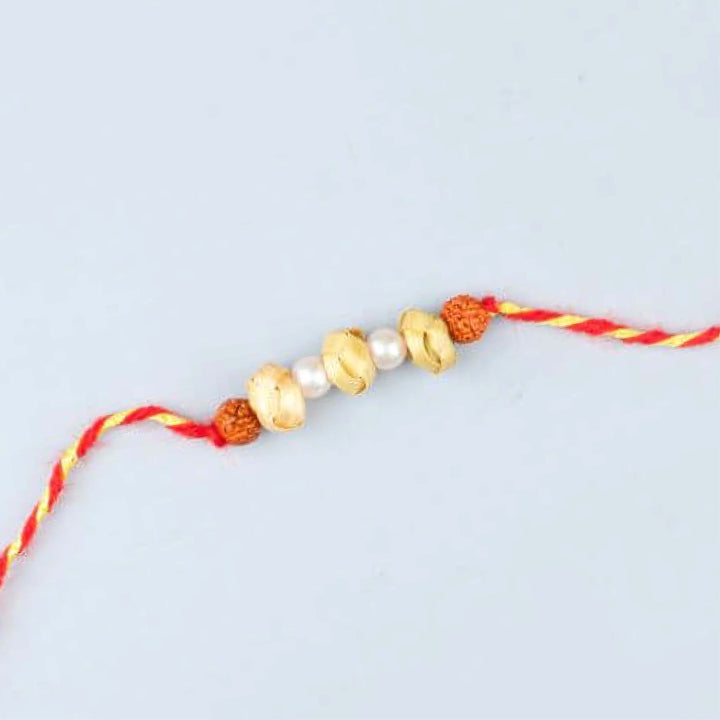 Ecofriendly Bamboo Rakhi With Roli Chawal