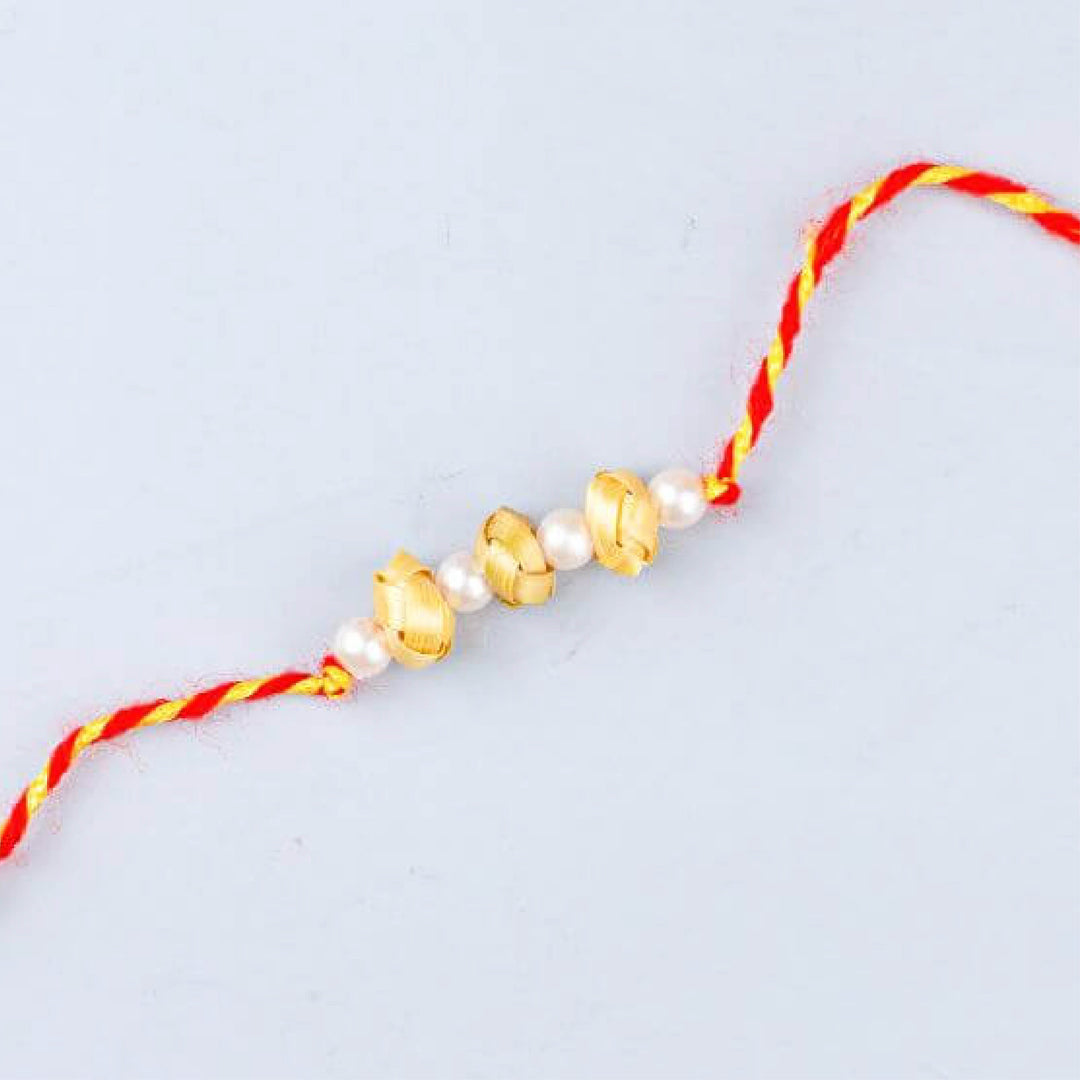 Ecofriendly Bamboo Rakhi With Roli Chawal