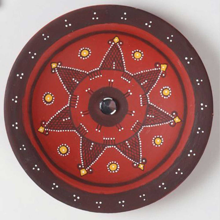 Handmade Star Theme Terracotta Wall Plate