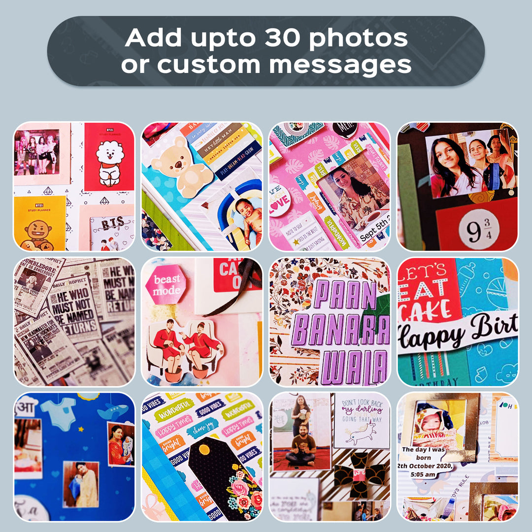 Handcrafted Kpop Themed Scrapbook Personalized With Your Photos & Messages