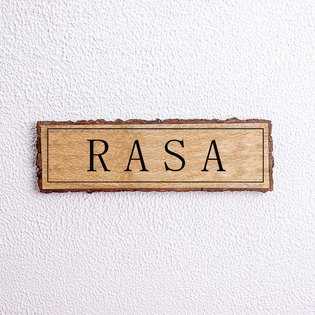 Handcrafted Mango Wood Personalized Name Plate