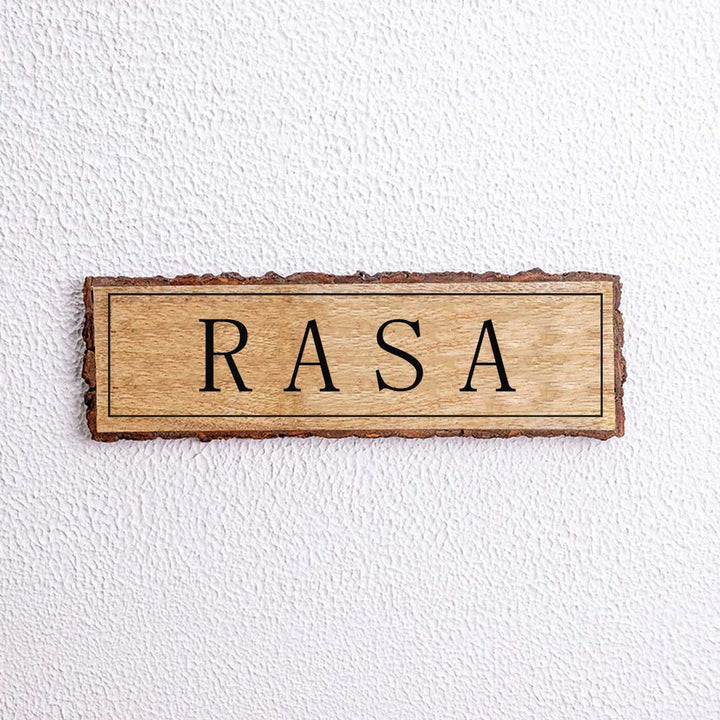 Handcrafted Mango Wood Personalized Name Plate