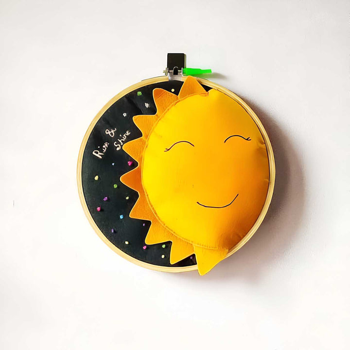 Rise And Shine Themed Felt Wall Hoop