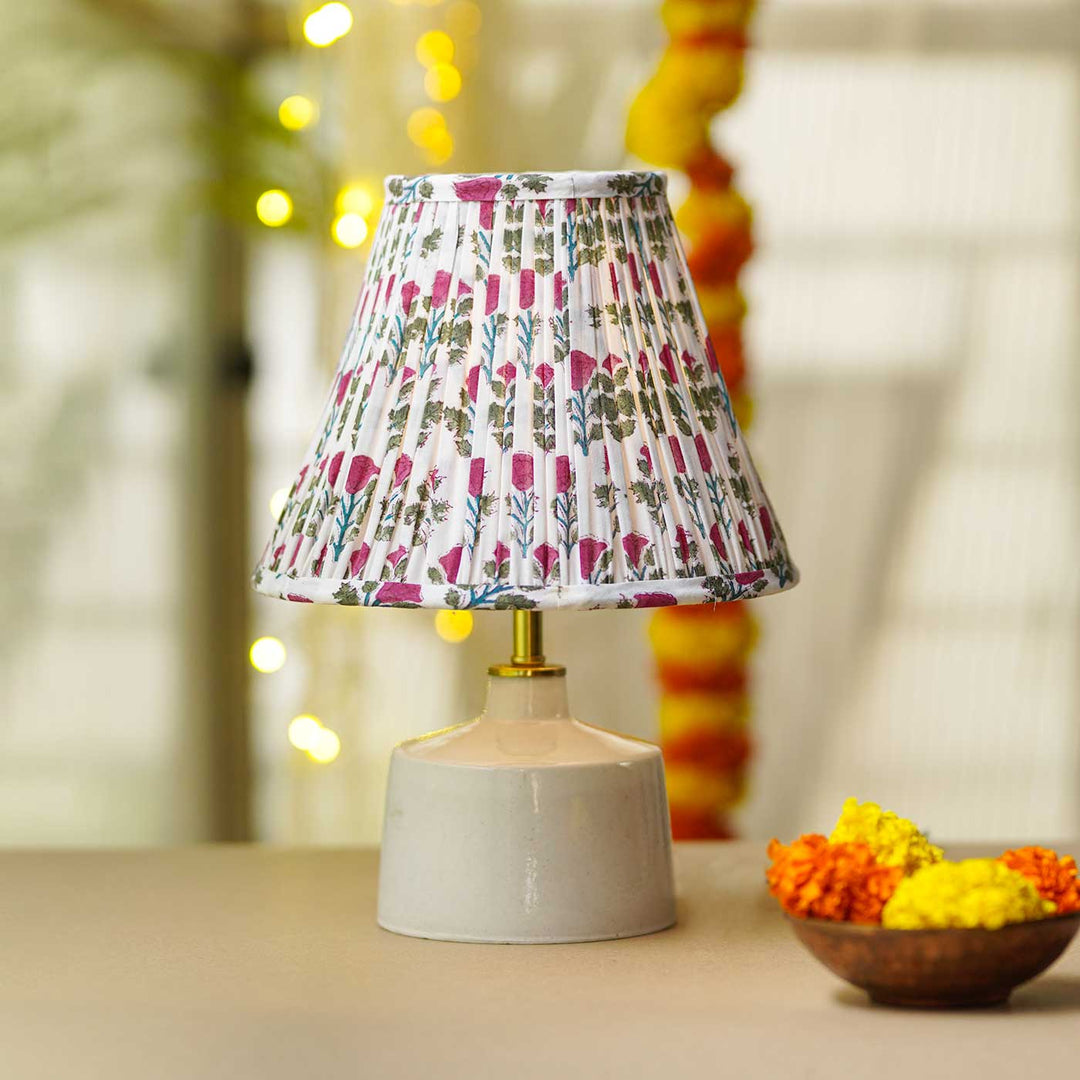 Rose Block Print Empire Lampshade