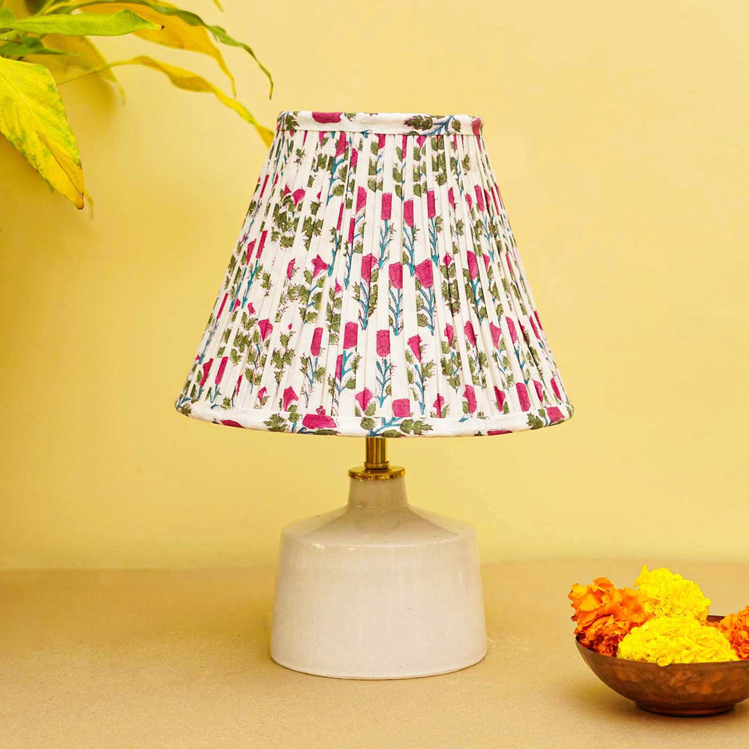 Rose Block Print Empire Lampshade