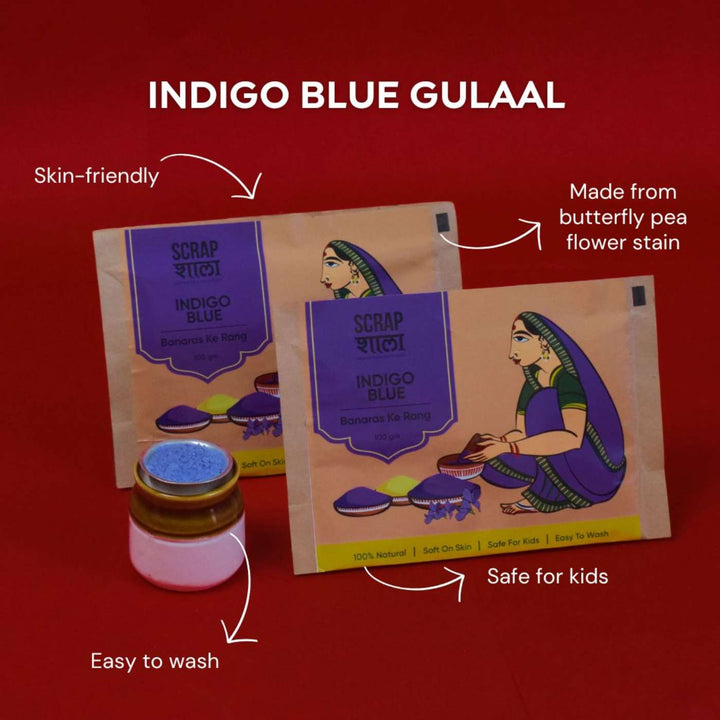 Handmade Milan Organic Gulaal Holi Gift Hamper | Set Of 4