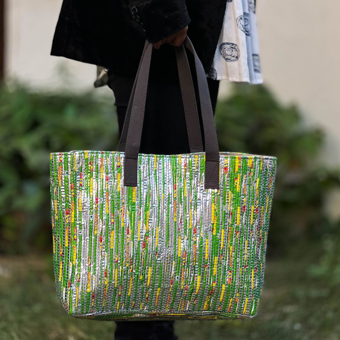 HOLIDAY // Tote Bag | Fully Lined Upcycled Tote Bag | Zero newest Waste Plaid Shopper (Upcycled Collection)