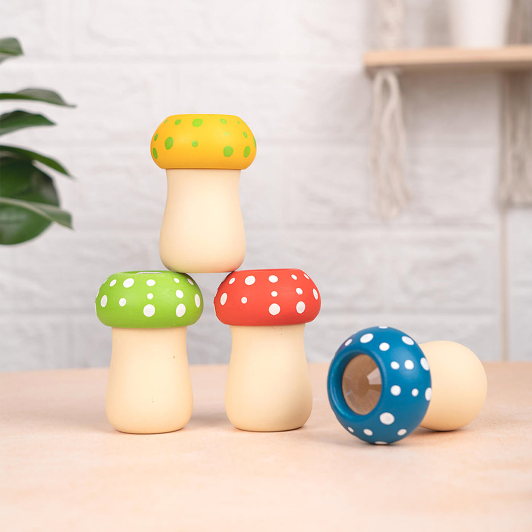 Handmade Mushroom Wooden Kaleidoscope