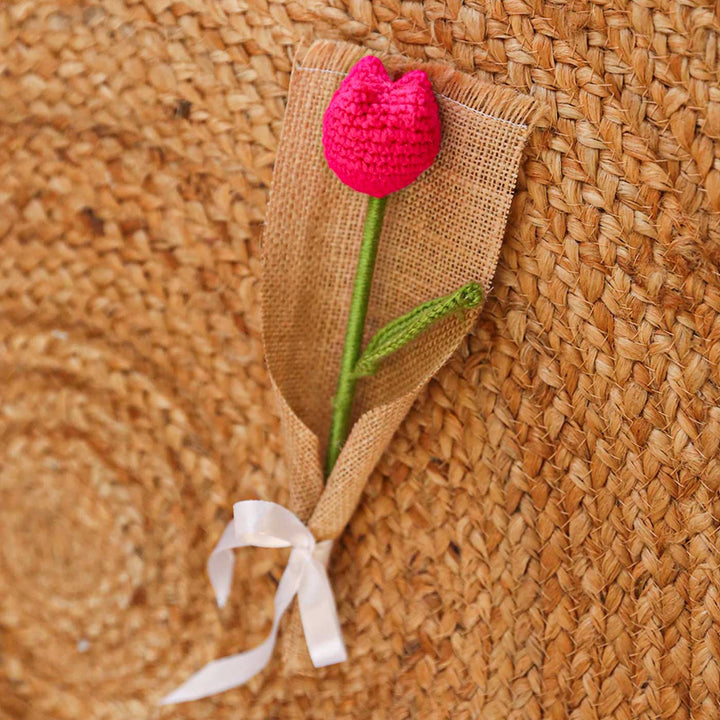 Handmade Crochet Tulip Flower