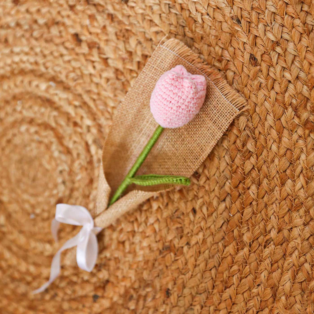 Handmade Crochet Tulip Flower