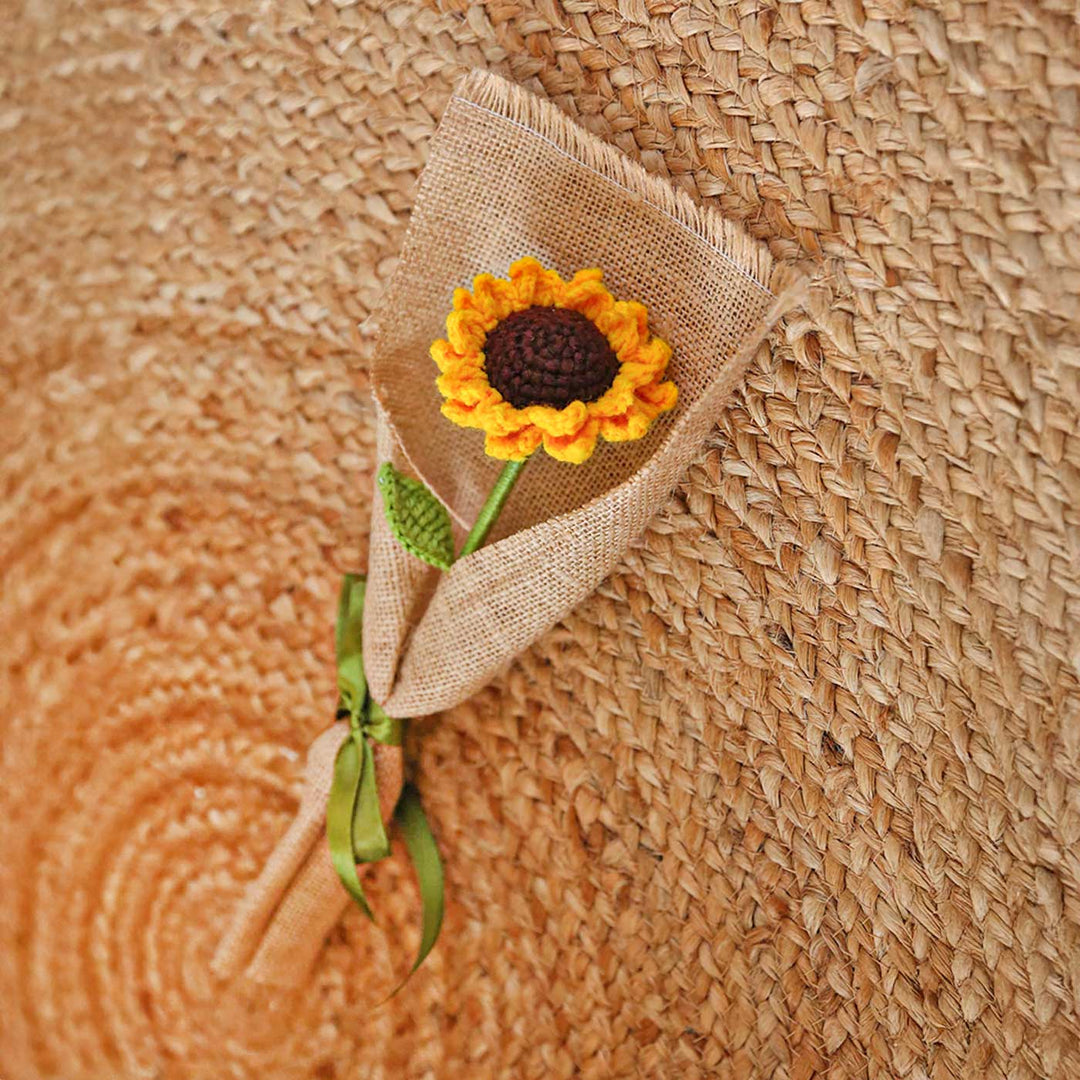 Handmade Crochet Sunflower