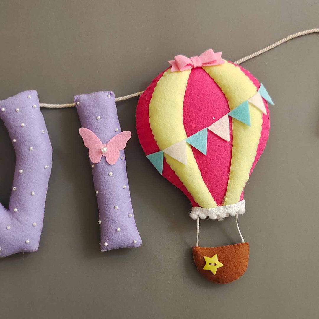 Hand-stitched Sleeping Baby Themed Round Felt Kids Bunting for Kids