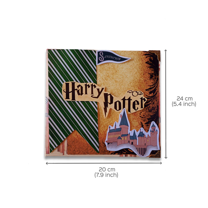 Handcrafted Slytherin Harry Potter Themed Scrapbook Personalized With Your Photos & Messages