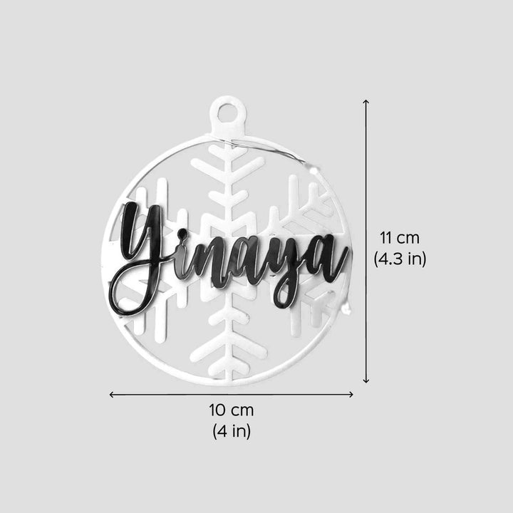 Personalized Snowflake Acrylic Ornament For Christmas Tree Decoration