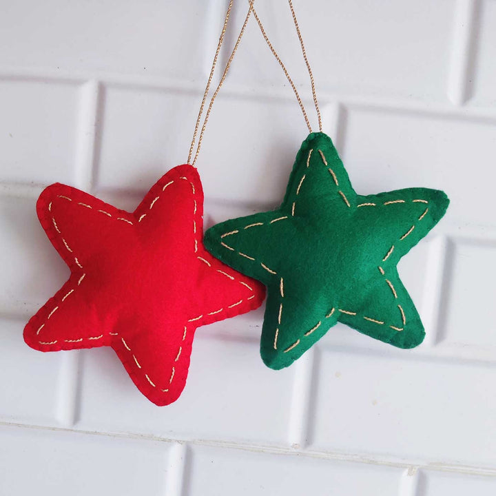 Handmade Star Felt Ornament For Christmas Tree Decoration