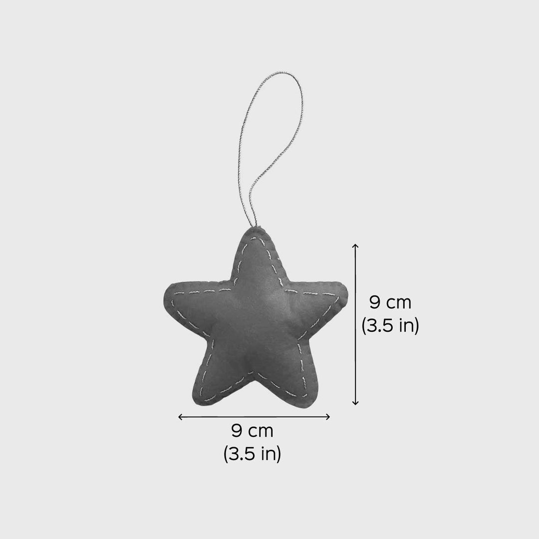 Handmade Star Felt Ornament For Christmas Tree Decoration