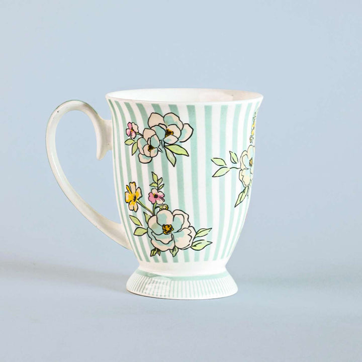 Stripe Happy Days Porcelain Mug