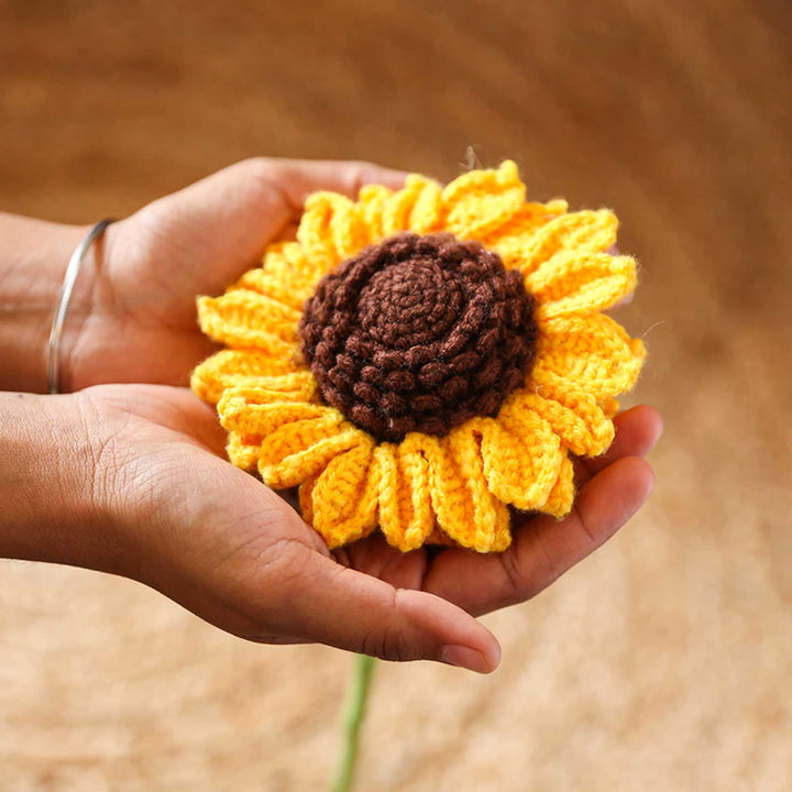 Handmade Crochet Large Sunflower