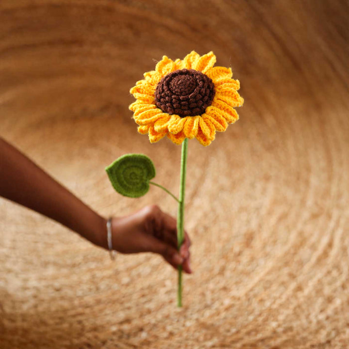 Handmade Crochet Large Sunflower