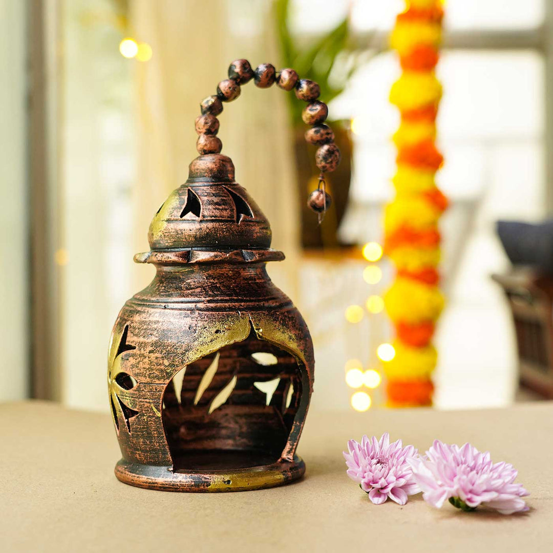 Handmade Hanging Terracotta Oil Lamp / Diya