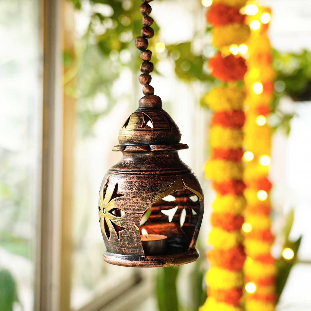 Handmade Hanging Terracotta Oil Lamp / Diya