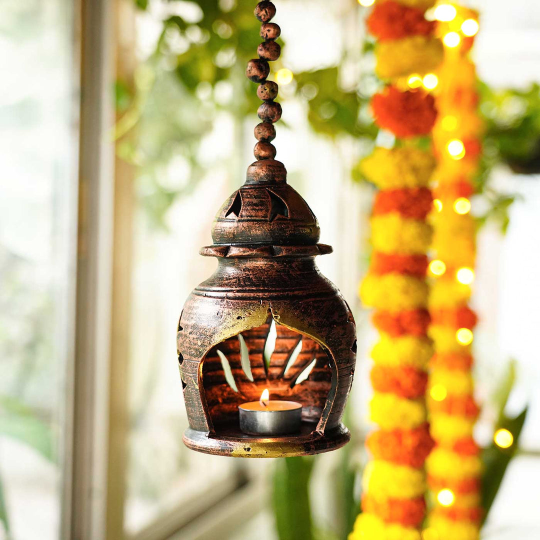 Handmade Hanging Terracotta Oil Lamp / Diya