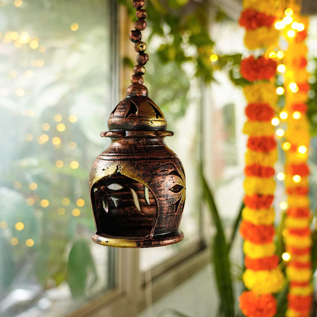 Handmade Hanging Terracotta Oil Lamp / Diya