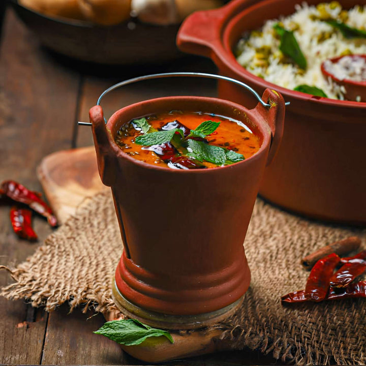 Handmade Cute Terracotta Serving Bucket